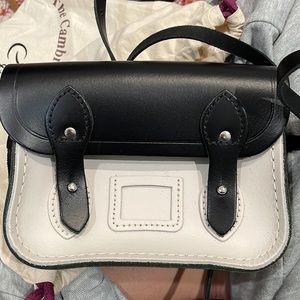 Cambridge Satchel Company Black and White Crossbody